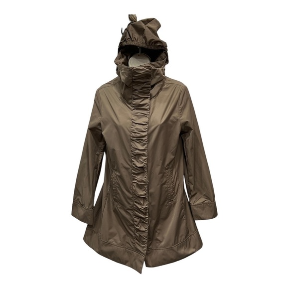 RainForest Light Brown Rain Jacket with Zippered Hood XS - Picture 1 of 9